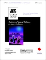 As Joseph Was a Walkin SATB choral sheet music cover